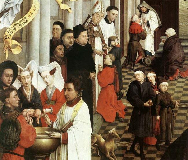 WEYDEN, Rogier van der Seven Sacraments Altarpiece china oil painting image